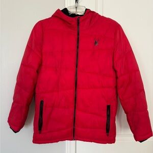Spyder Kids Red Puffer Ski Jacket